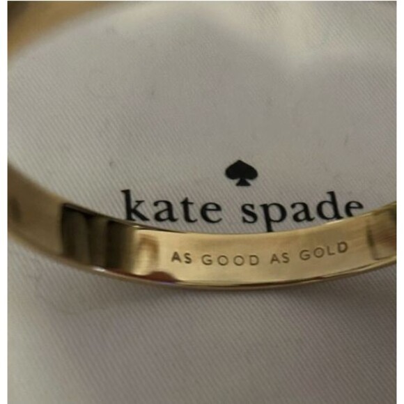 Kate Spade As Good As Gold Bangle Bracelet EUC - Picture 3 of 5